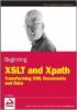 Beginning XSLT and XPath: Transforming XML Documents and Data (обложка)